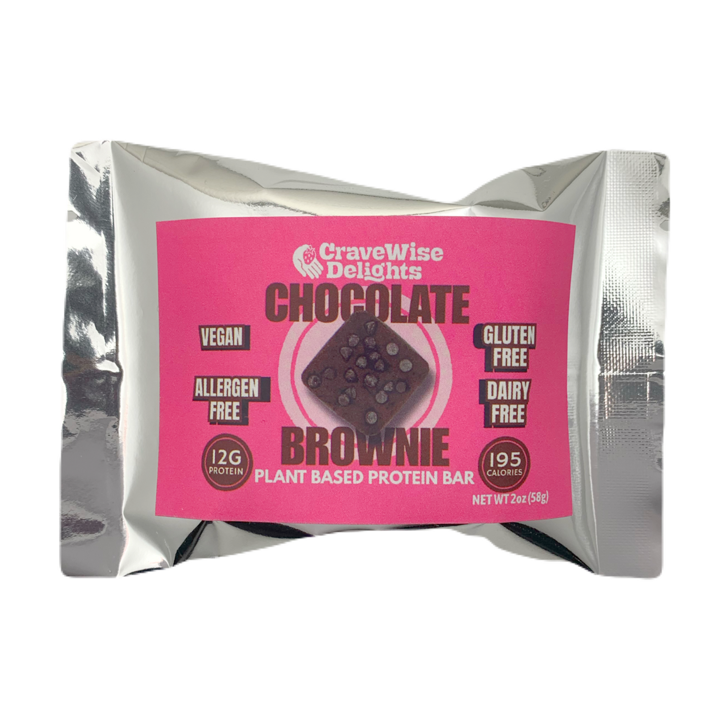 Chocolate Brownie Plant Based Protein Bar - 5 Pack