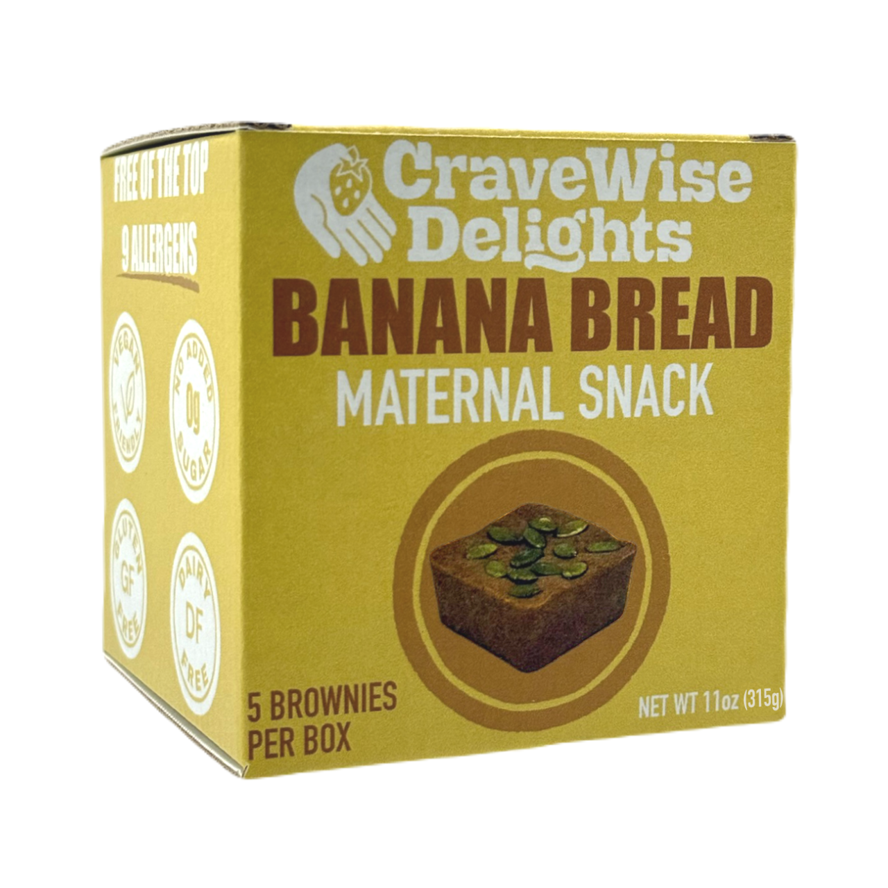 CraveWise Delights Banana Bread Box (5 bars)