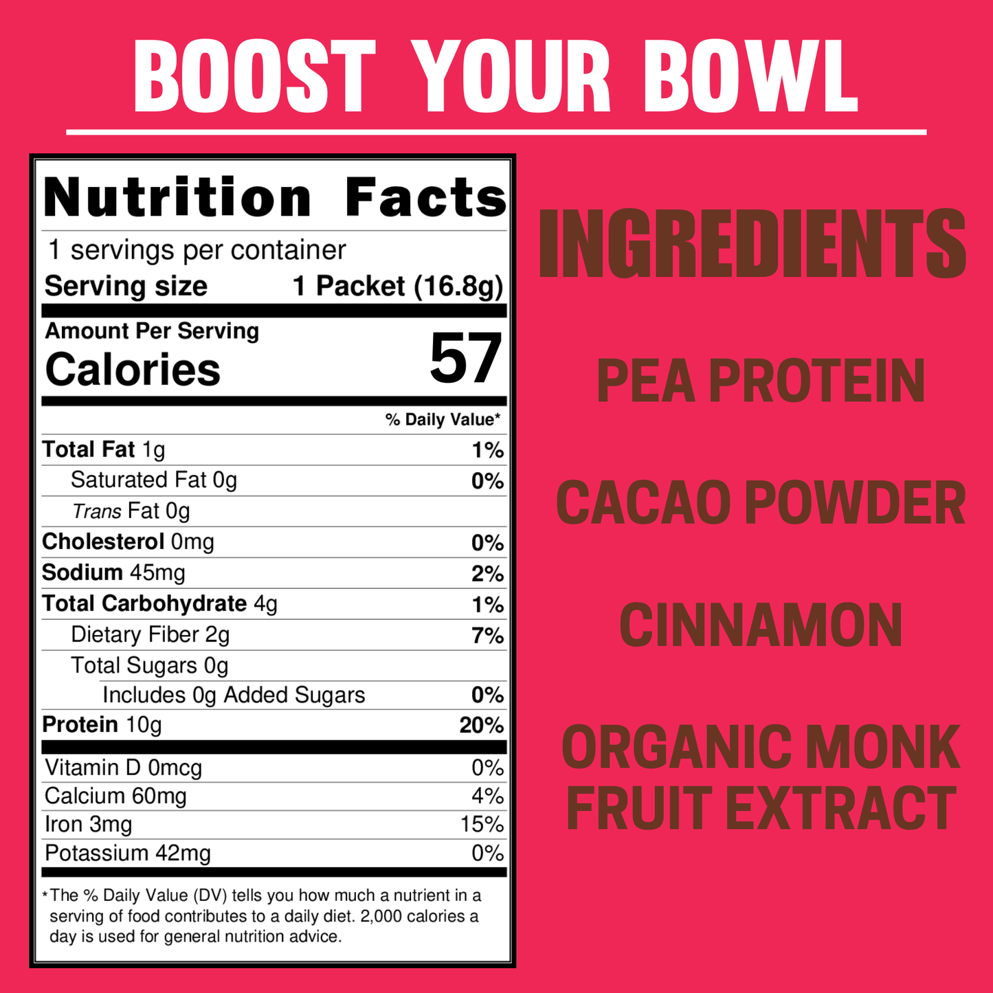 BOWL BOOST Chocolate Flavor Booster - 5 pack