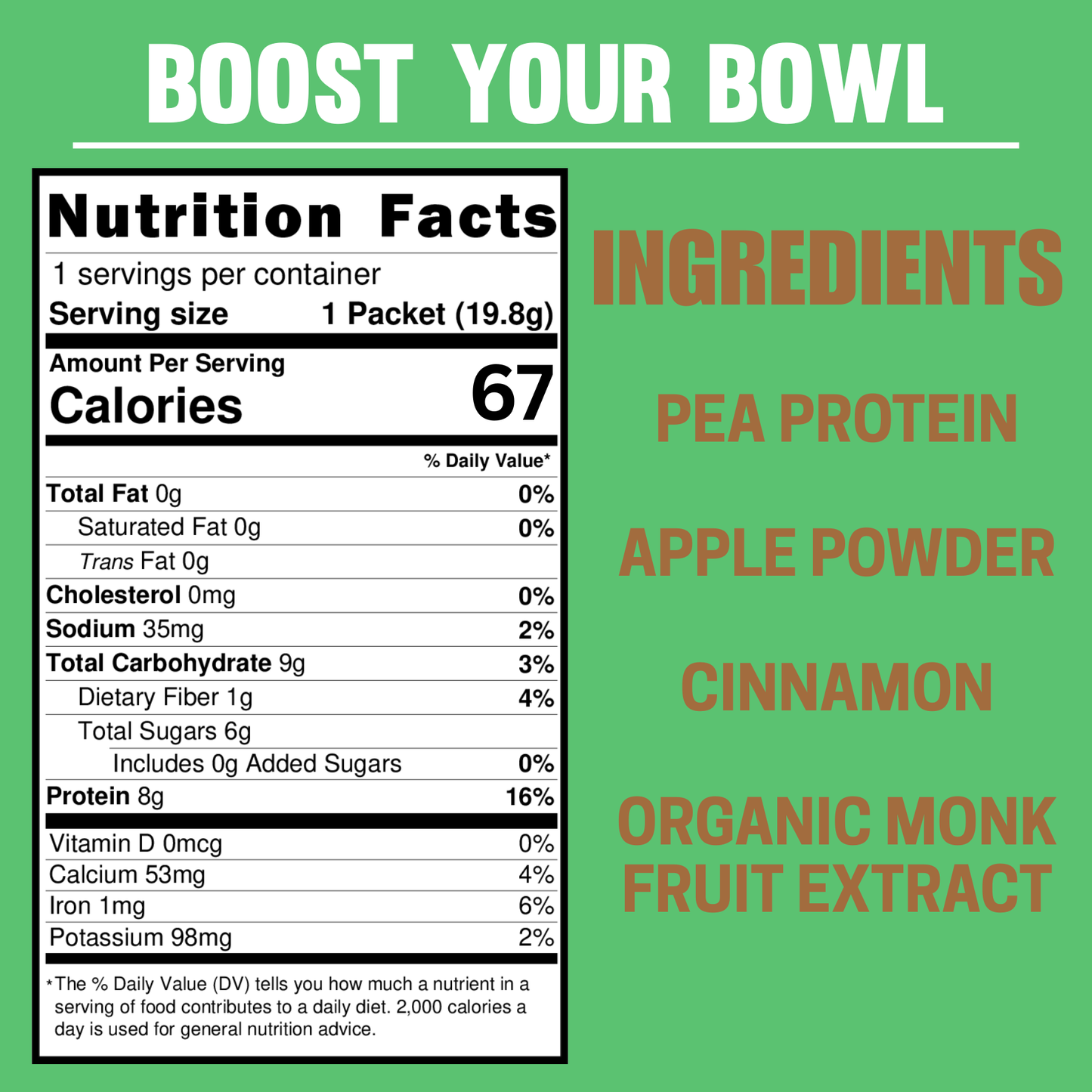 BOWL BOOST Cinnamon Apple Flavor Booster - 5 pack