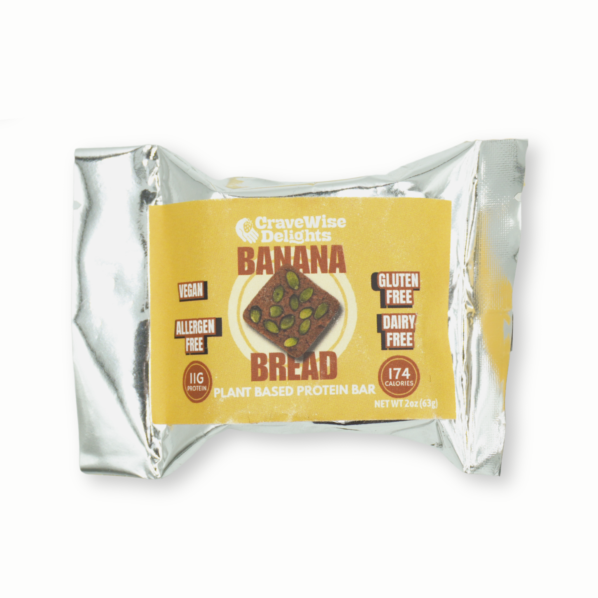 Banana Bread Plant Based Protein Bar - 5 Pack