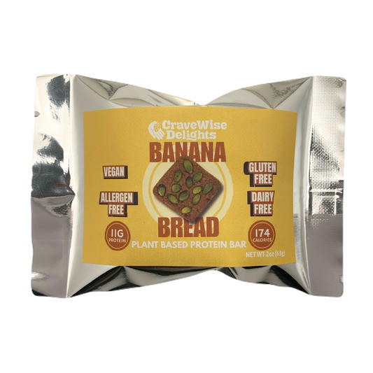 Banana Bread Plant Based Protein Bar - 5 Pack